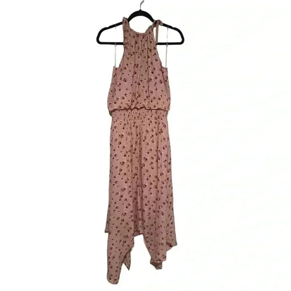 Maurices Dresses & Skirts - Maurices Women's Pink Floral Halter Neck Midi Dress Size L